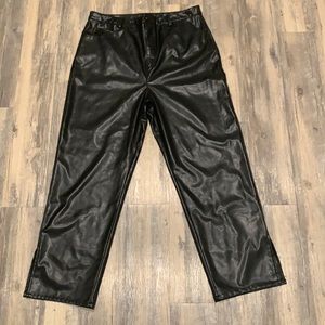 Faux Leather Pants
